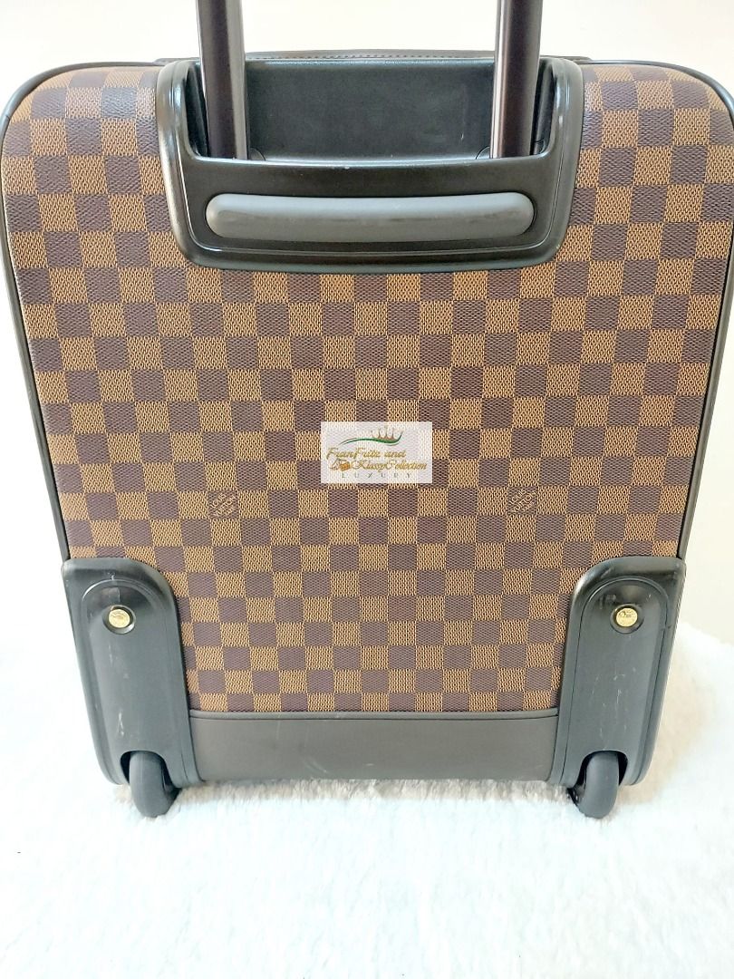 Louis Vuitton Damier Ebene Canvas Pegase 45 Suitcase. Excellent