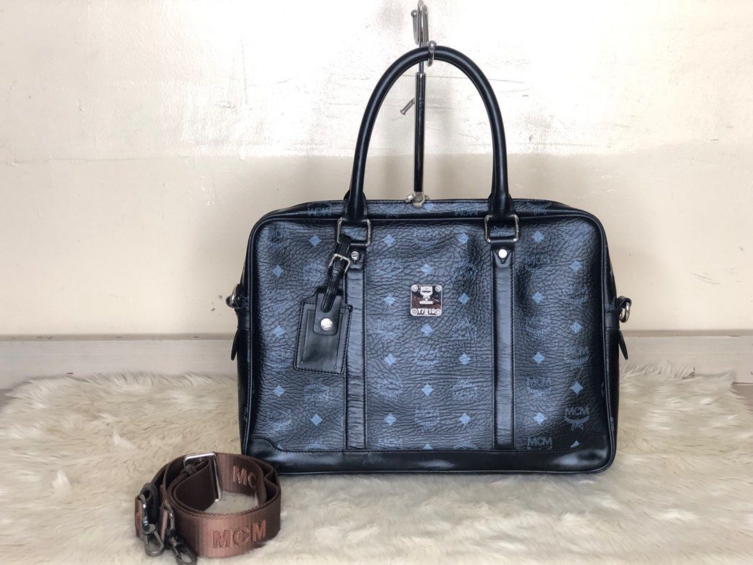 Original MCM laptop bag, Luxury, Bags & Wallets on Carousell