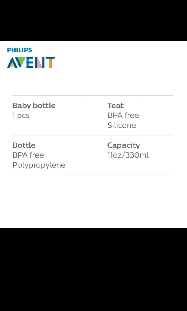 Philips Avent Natural 330ml 6m Babies Kids Nursing Feeding