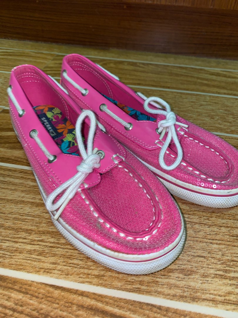 Pink shop glitter sperrys
