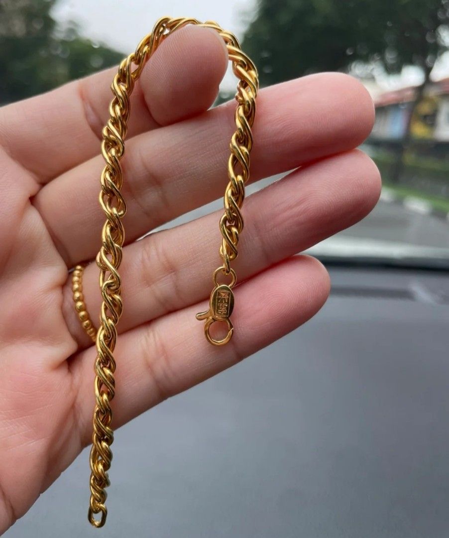 Poh heng 916 Gold Bracelet Luxury Accessories on Carousell