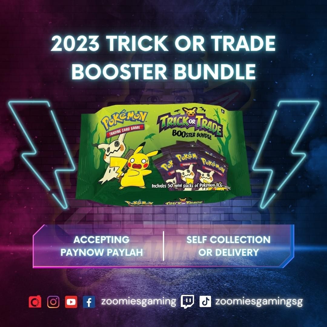 PO]Pokemon TCG 2023 Halloween Trick Or Trade BOOster, Hobbies & Toys, Toys  & Games on Carousell