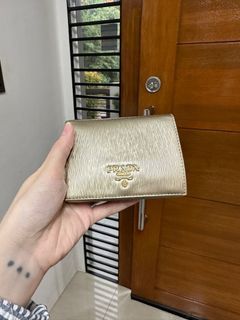 Prada compact wallet