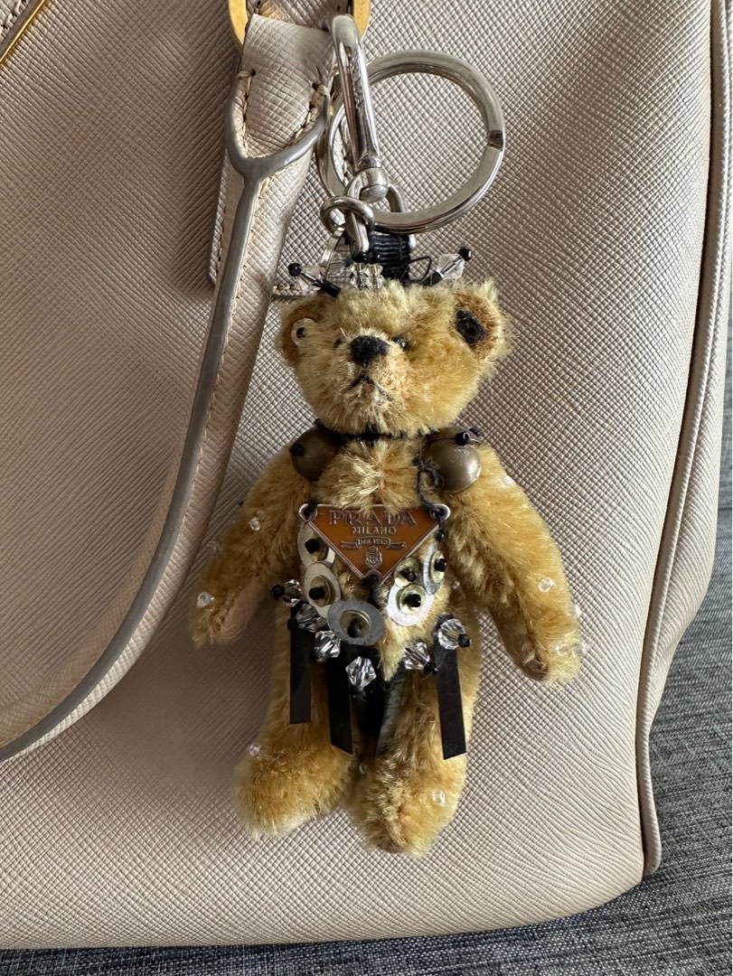 Preloved Prada Bear keychain