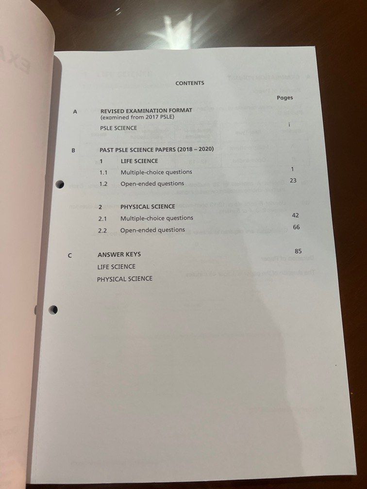 PSLE Science Topical Exam Paper, Hobbies & Toys, Books & Magazines ...