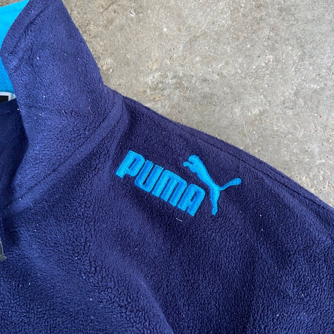 Puma Half Zip Sweatshirt X Hoodie X Vintage Men s Fashion Tops