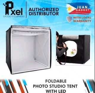 Pxel Studio Soft Box LED Light Tent with Backdrop and Box