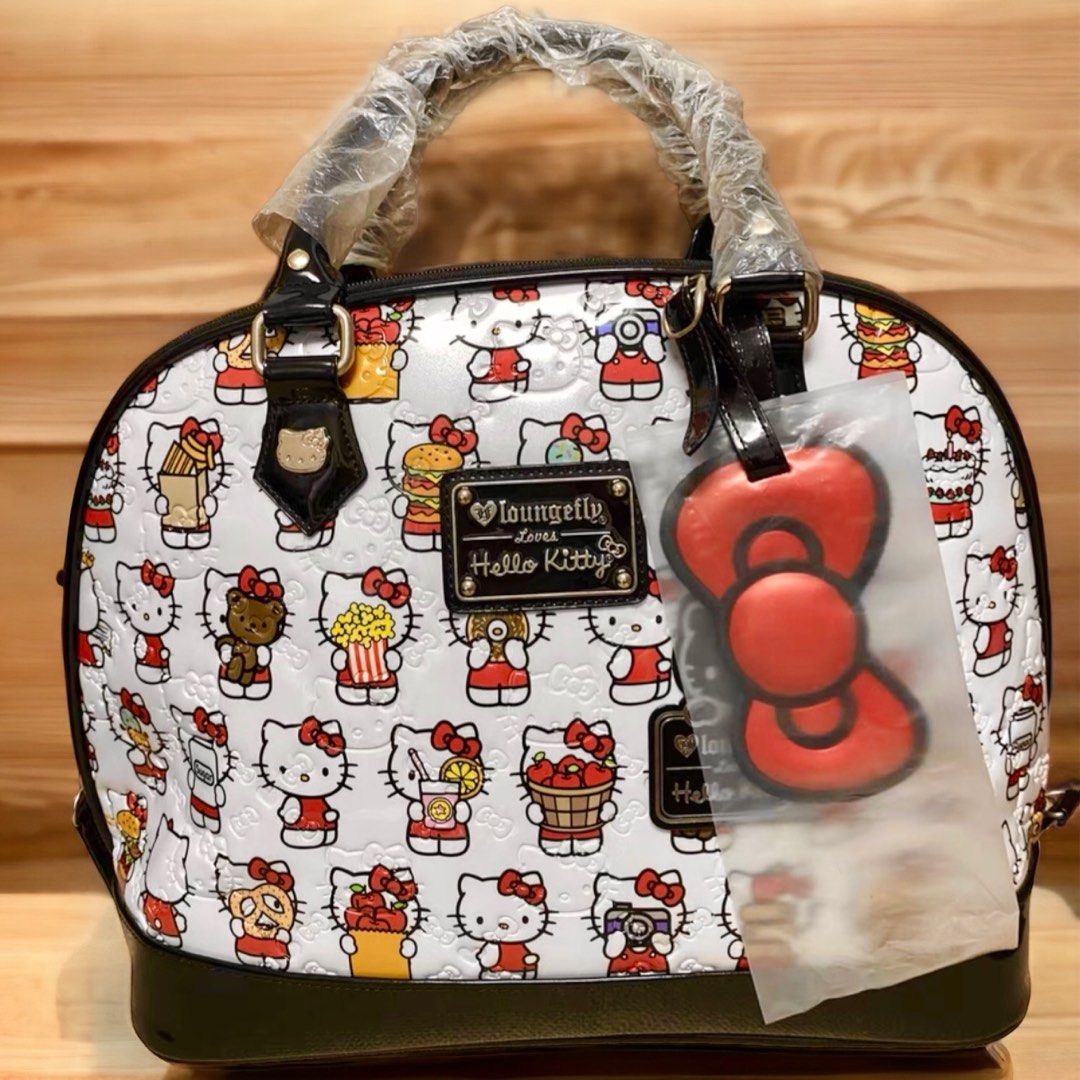 RARE USA Loungefly Sanrio Hello Kitty Embossed Handbag Bag Women s Fashion Bags Wallets Tote Bags on Carousell