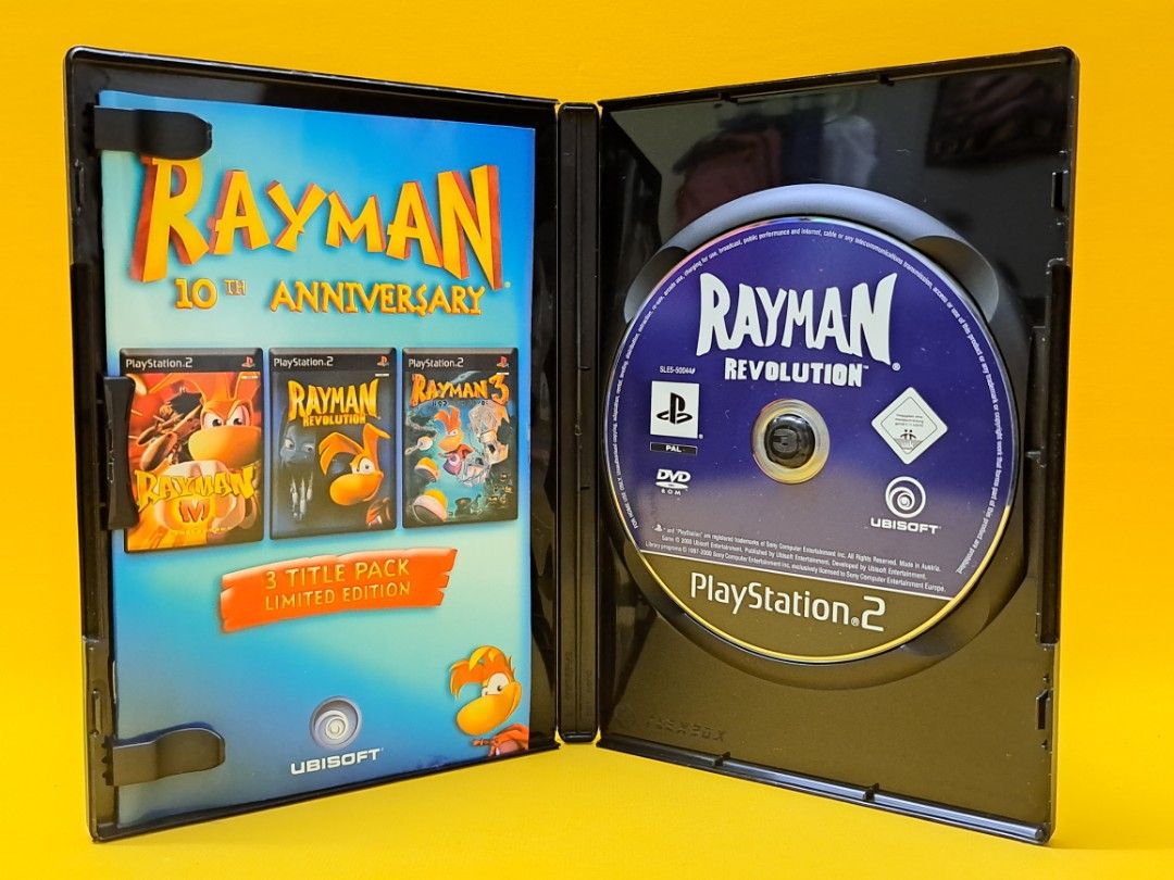 🔥RAYMAN 10TH ANNIVERSARY 3 TITLE PACK LIMITED EDITION🔥 PS2