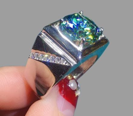 Men s 5 Real Moissanite 5cts Men s Luxury