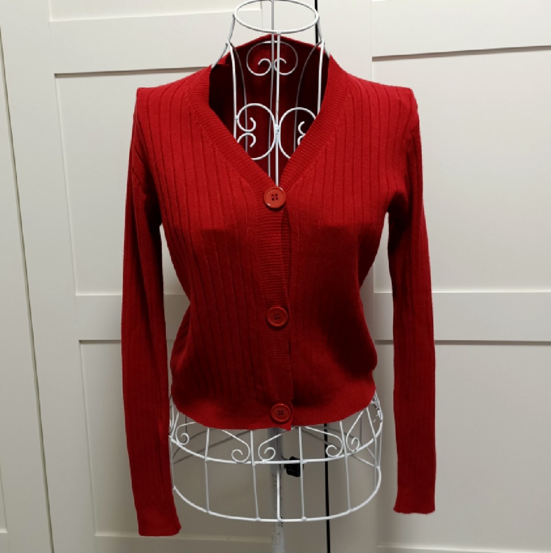 Red petite clearance cardigan