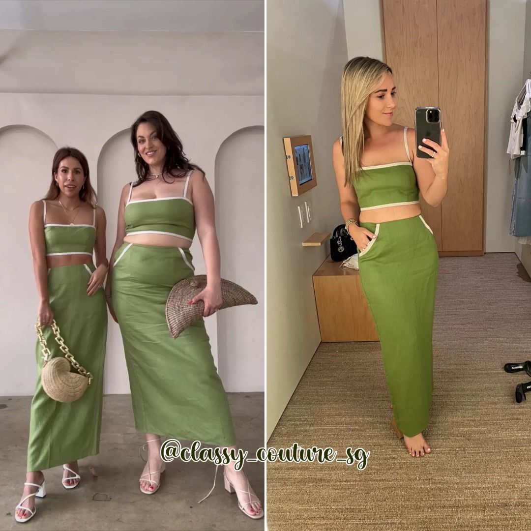 Reformation two piece dress top