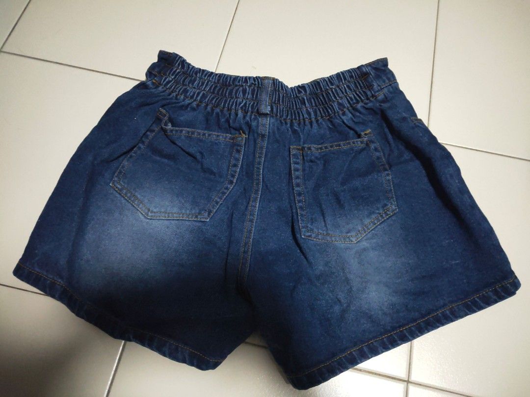 Regular Fit Denim Shorts with Stretchable Waistband Women s