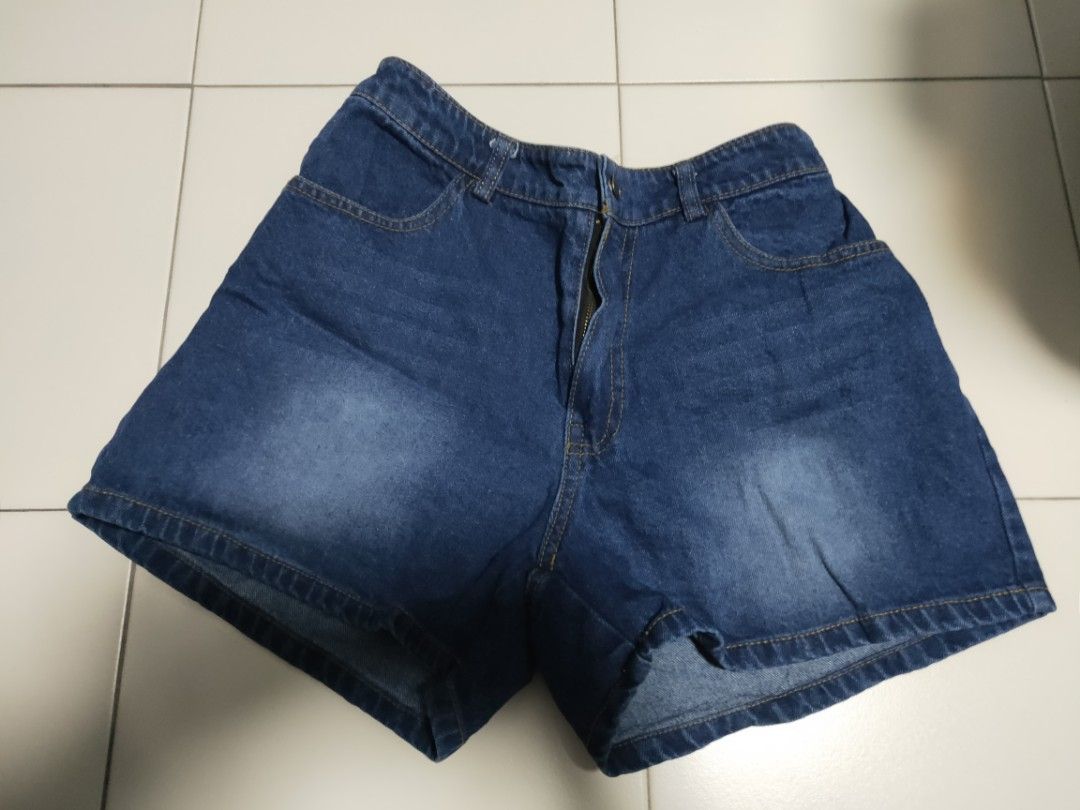 Regular fit clearance denim shorts