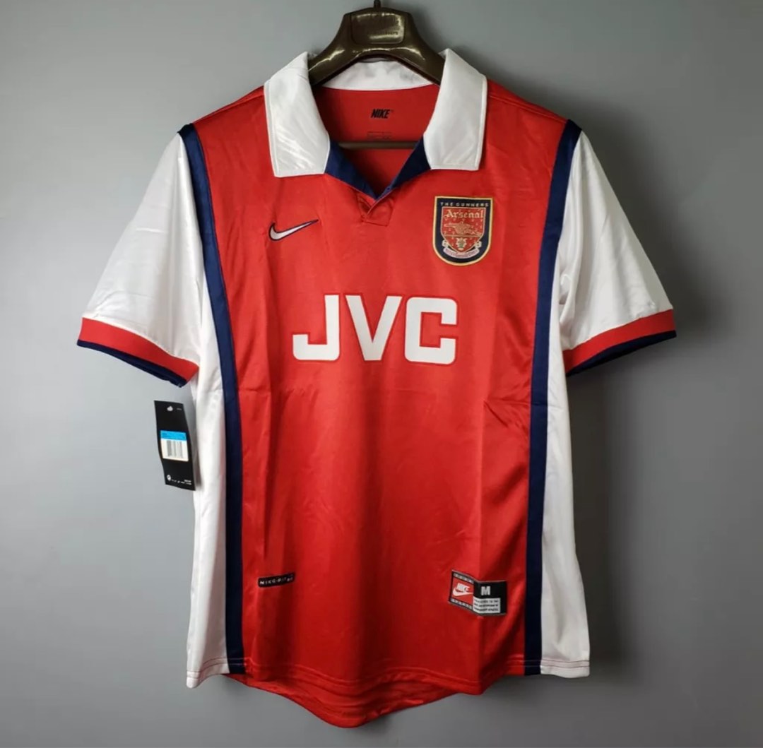 ⬜️ RETRO Arsenal FC 98-99 Home Nike Football Soccer Jersey ...