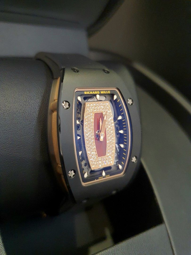 Richard Mille RM07-01 (Category: Luxury Watches) located in Mandaluyong City. Submitted by shobeywatch (Listing ID 1242515208, Image 2). Description: Richard Mille RM07-01 RG / Black Ceramic Bnew 2022 Complete ig: luxuryoverloadph Thanks.