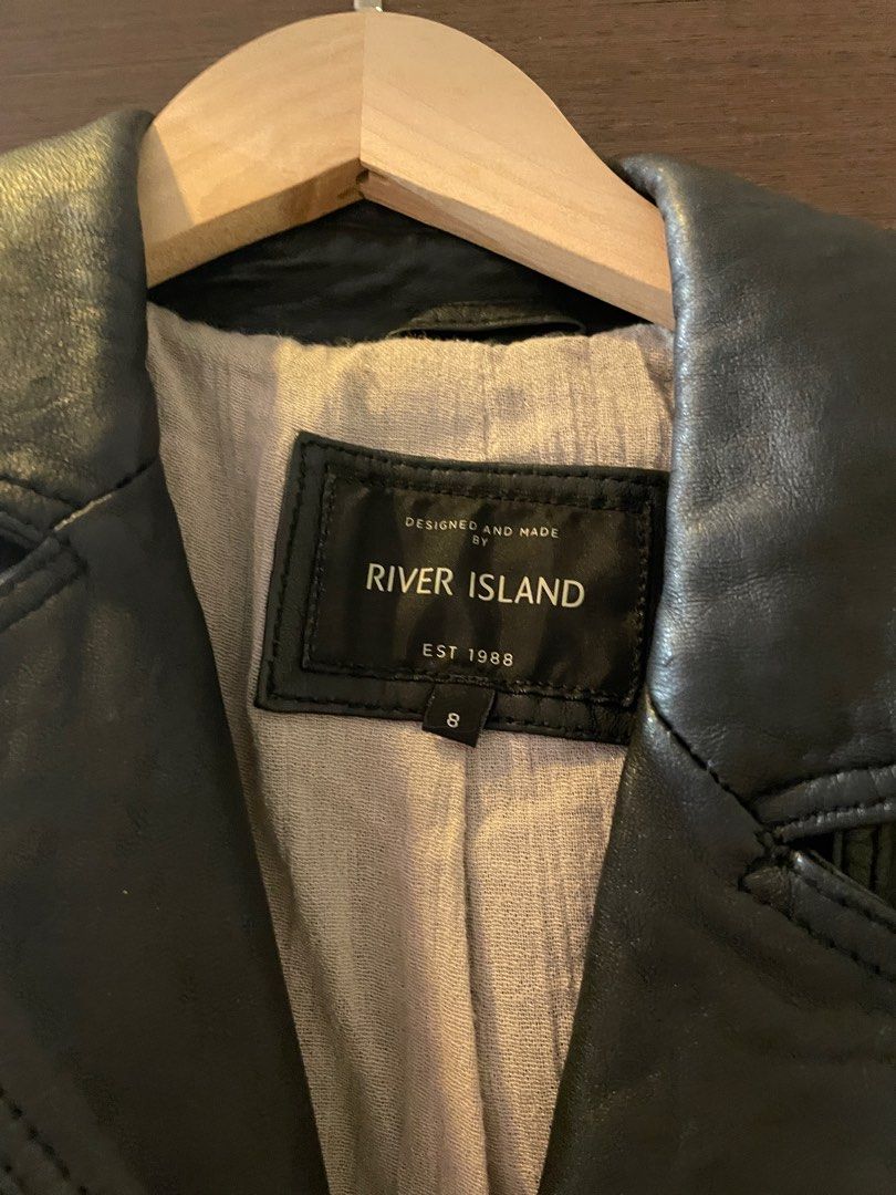 Real leather outlet jacket river island