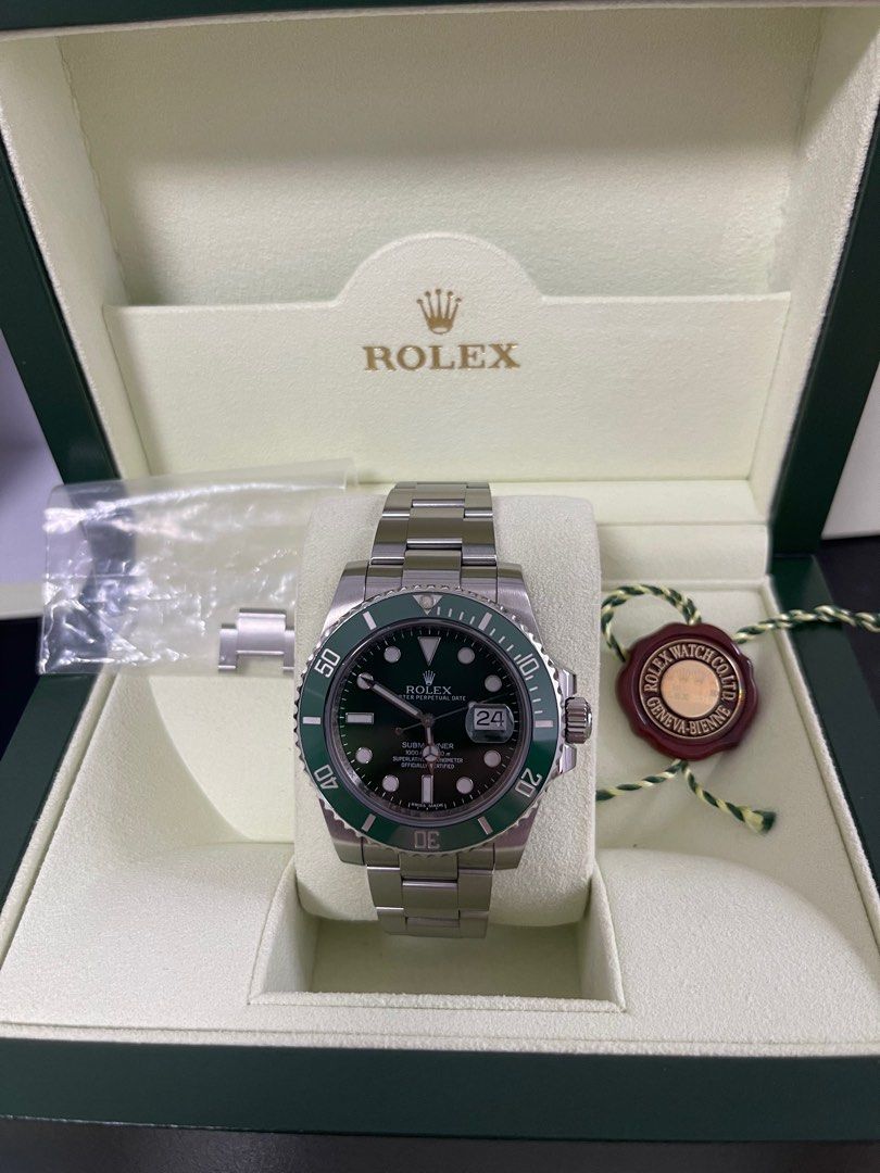 Rolex Submariner Hulk 116610LV (fixed price), Luxury, Watches on Carousell
