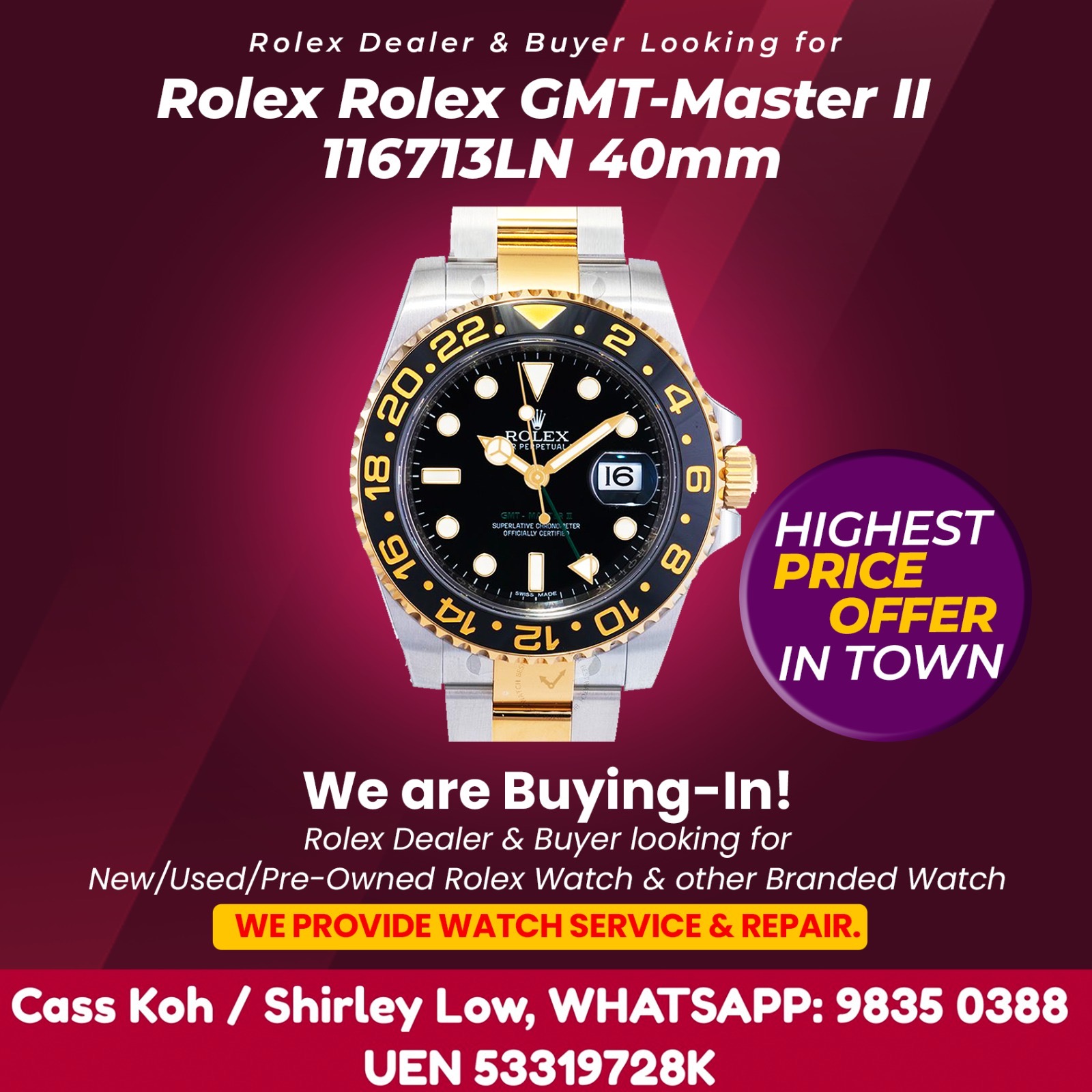 Rolex Watch Buyer Singapore, Luxury, Watches on Carousell