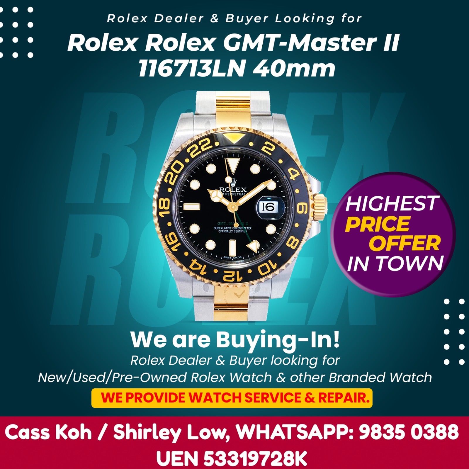 Rolex Watch Buyer with HIghest Price Buy In, Luxury, Watches on Carousell