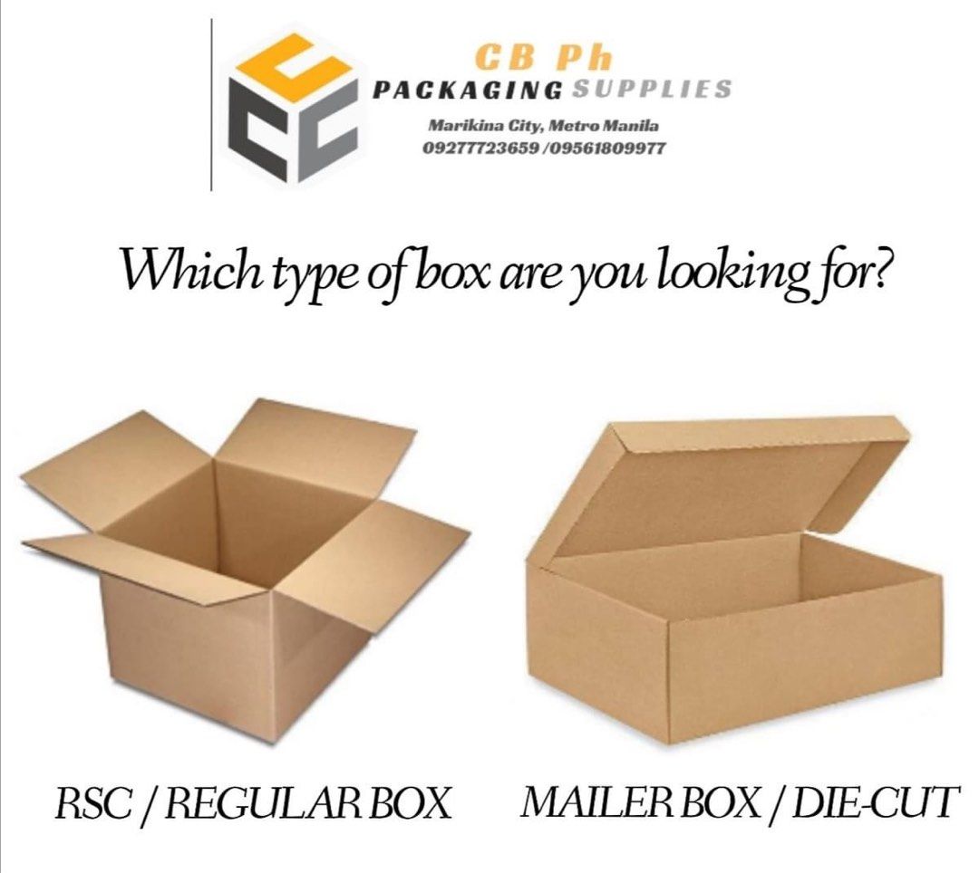 RSC or Die Cut? We can cater all types of corrugated box, Furniture