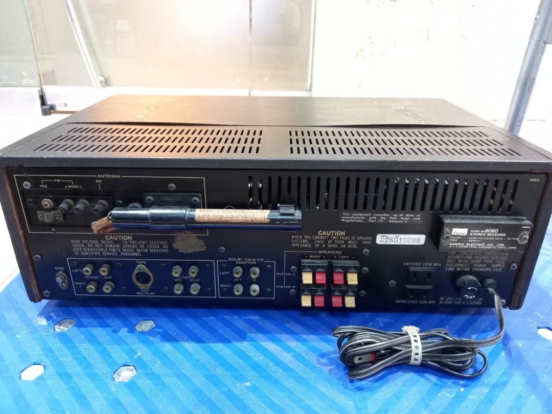 CAPOT POUR AMPLI SANSUI 6060 / TOP COVER VINTAGE HIFI PARTS
