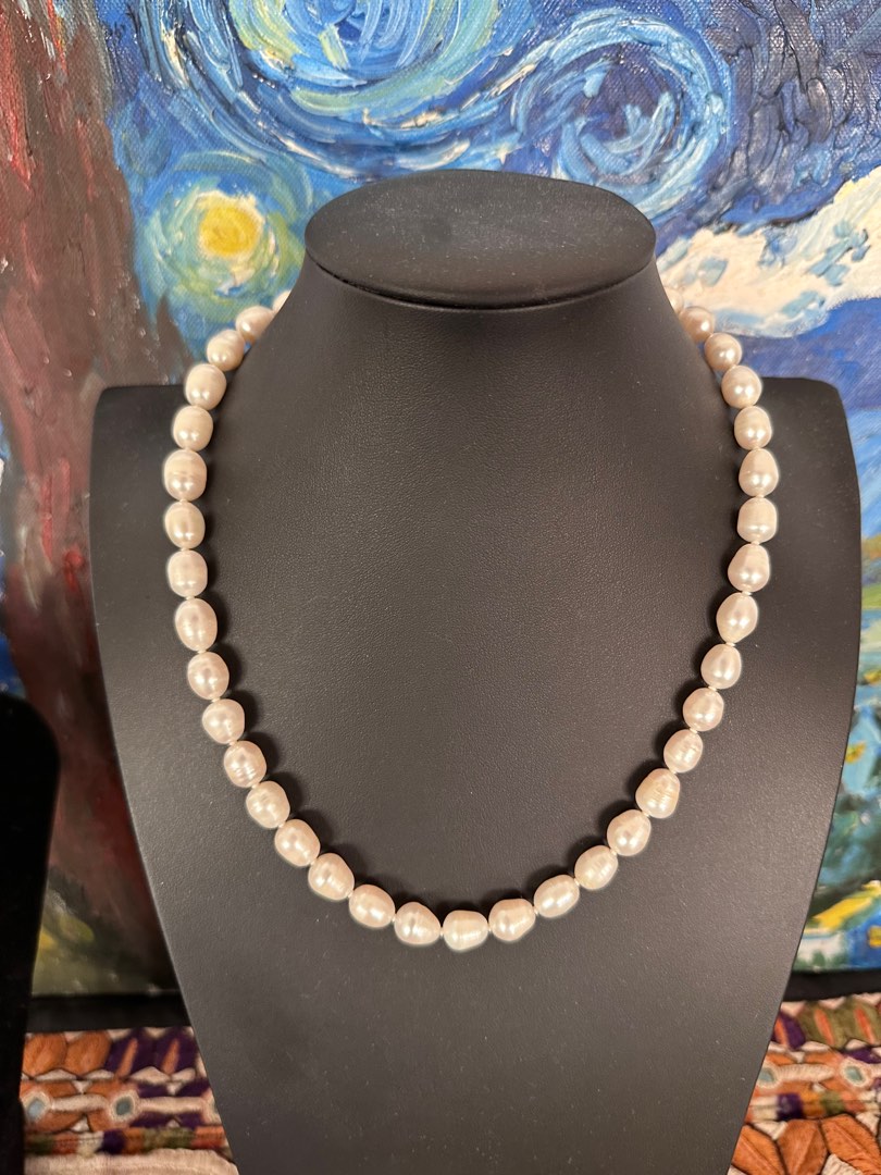 baroque pearl chain necklace ☺︎ louren-