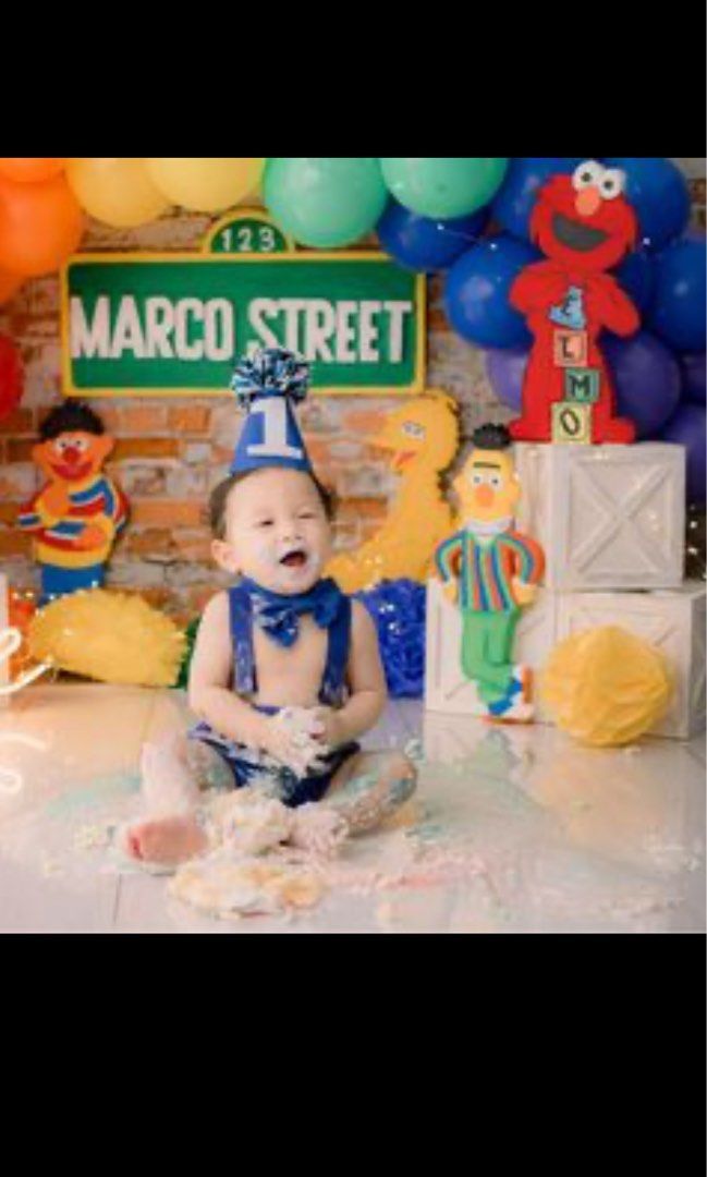 Sesame street discount smash cake outfit