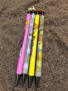 Set of Rilakkuma mechanical ball pens and pencils