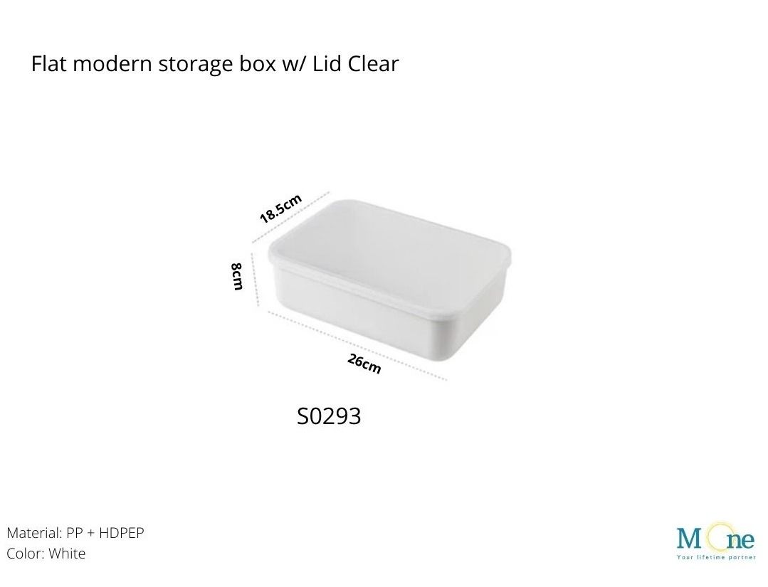 SMALL FLAT MODERN BIN STORAGE ORGANIZER STORAGE BOX WITH PLASTIC LID MUJI STYLE BOX (Category: Storage Boxes & Baskets) located in Manila. Submitted by moneenterprise (Listing ID 1242389251, Image 2). Description: Available for wholesale ( more than 2 pcs ).