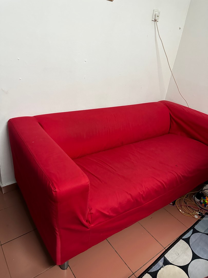 Sofa ikea klippan, Furniture & Home Living, Furniture, Sofas on Carousell