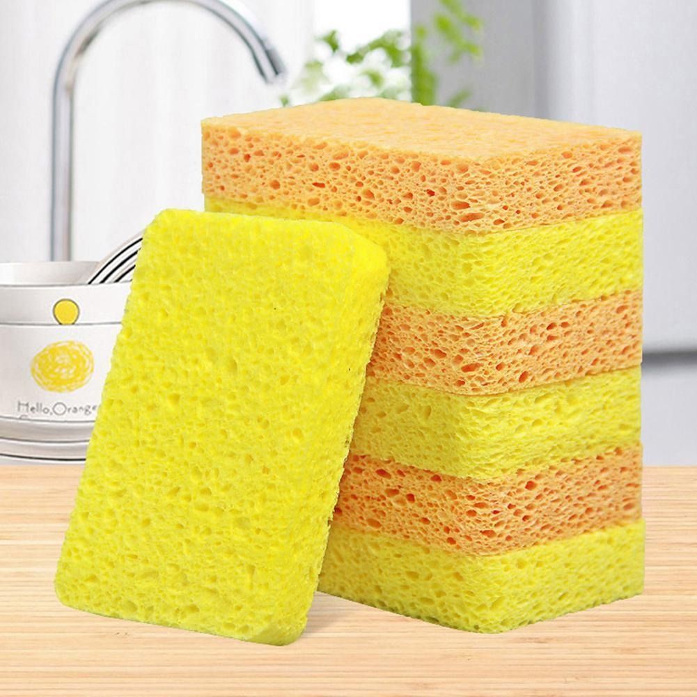 Sponge Block Wood Pulp Cotton Rag Dishwashing Cleaning Block Wood
