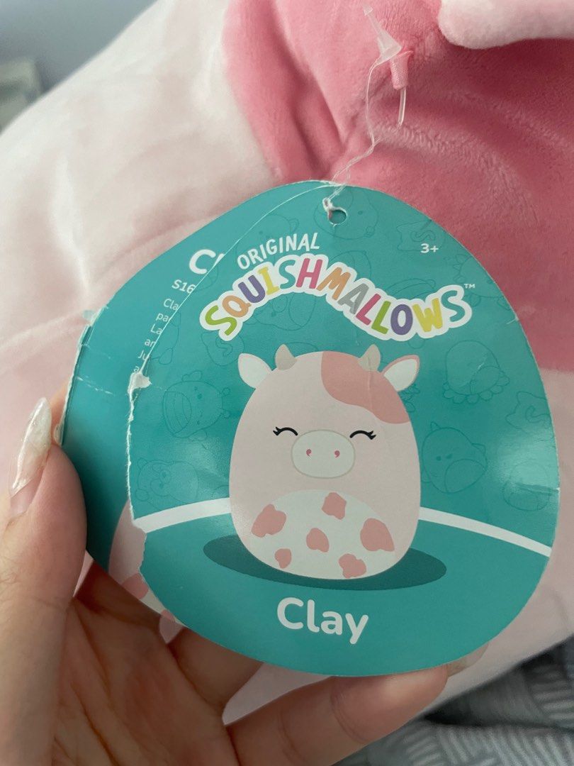 Squishmallow Clay the cow 16 in, Hobbies & Toys, Toys & Games on Carousell