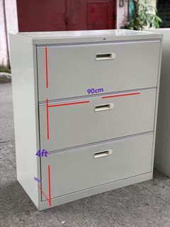 STEEL CABINET ( LATERAL 3 DRAWERS - OFFWHITE )