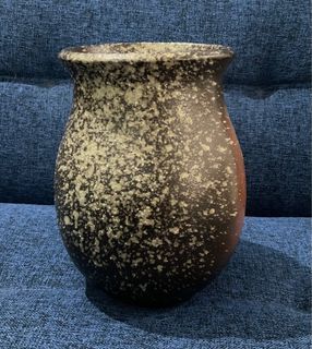 Stoneware Terracotta Glaze Lava Pattern Pot Vase 7.75” x 5” inches - P399.00
