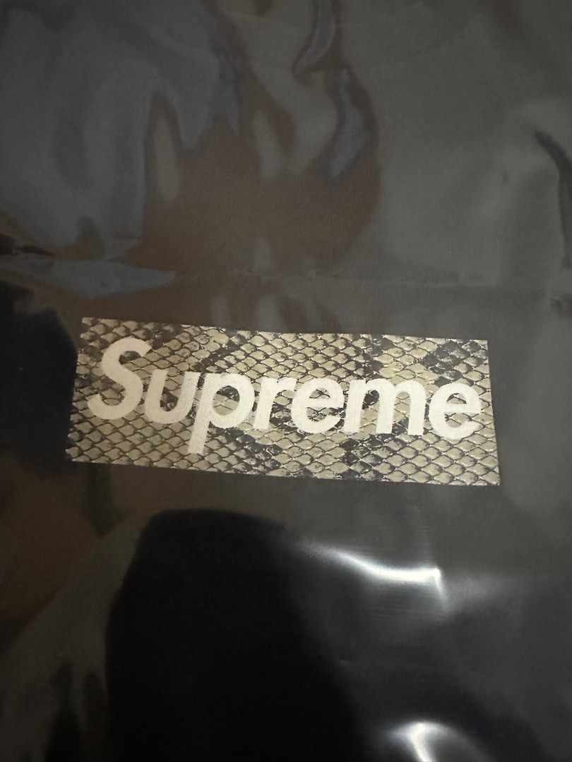 Supreme Harajuku Snake skin Box Logo Men s Fashion Tops Sets