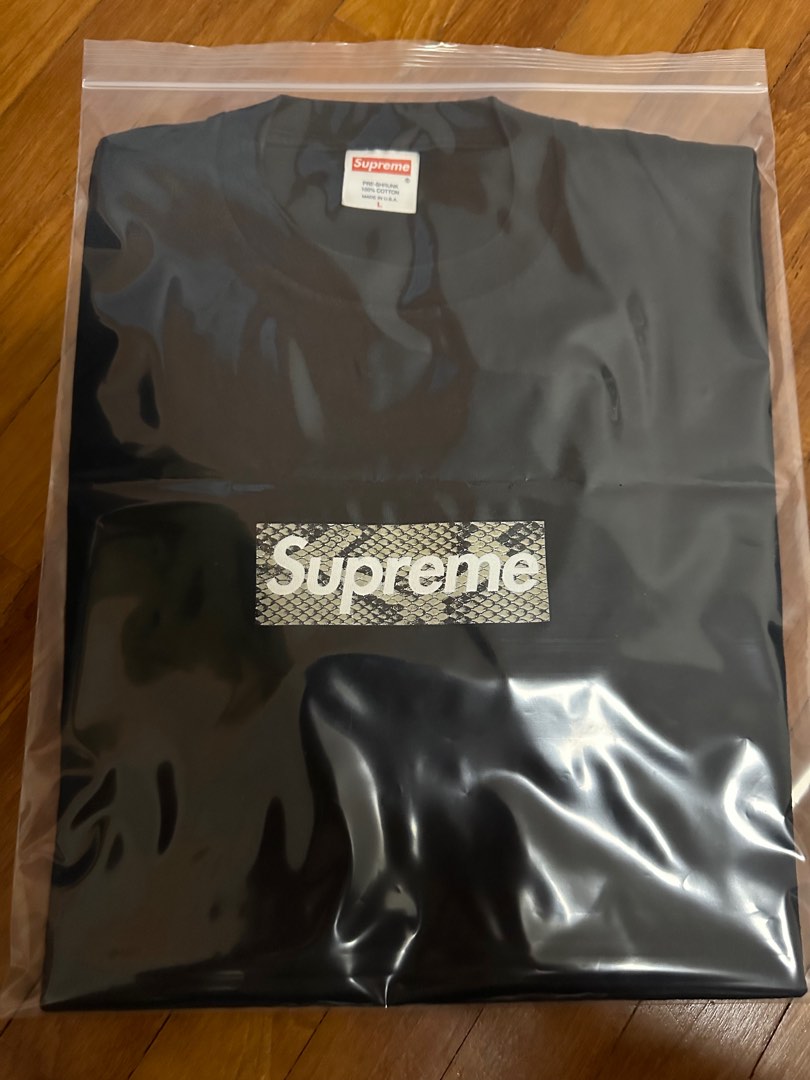 Supreme snakeskin box logo sale