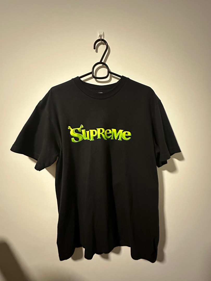 Black and on sale yellow supreme shirt
