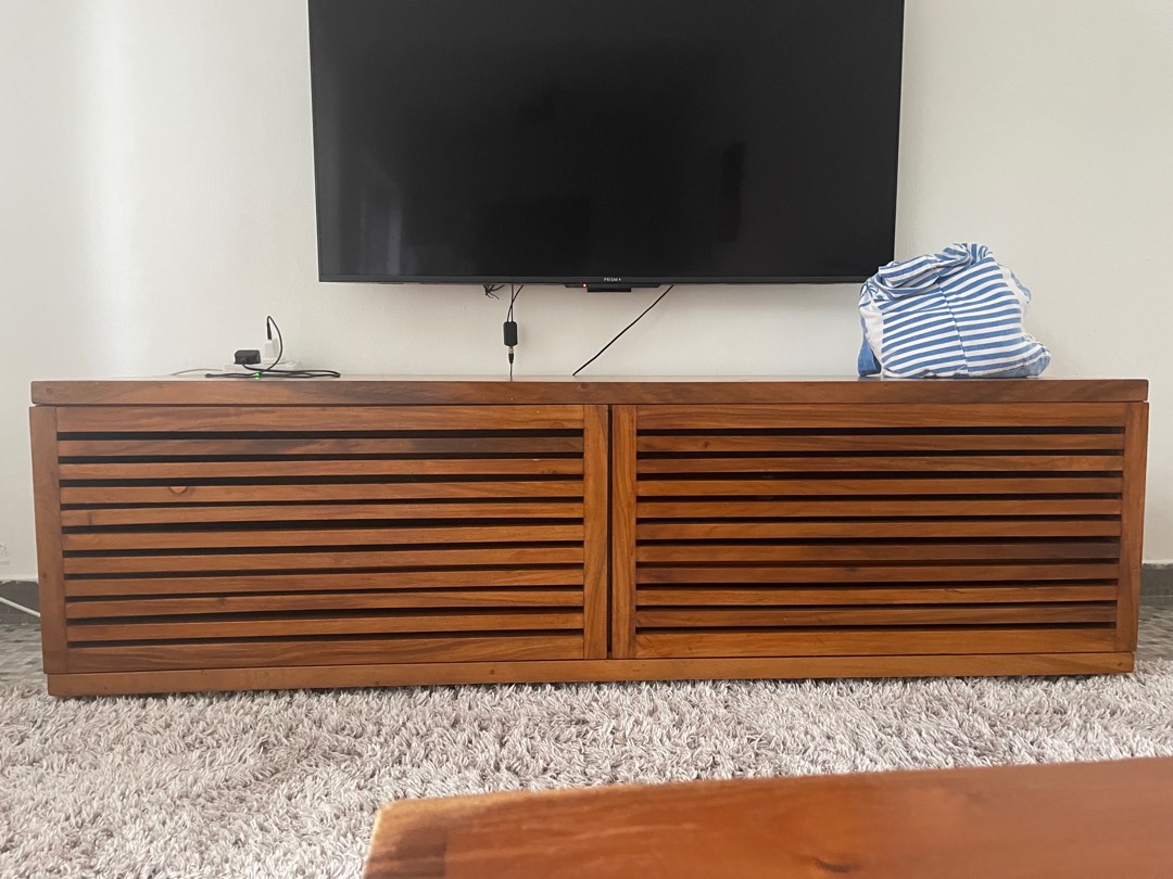 Teak tv top stand for sale