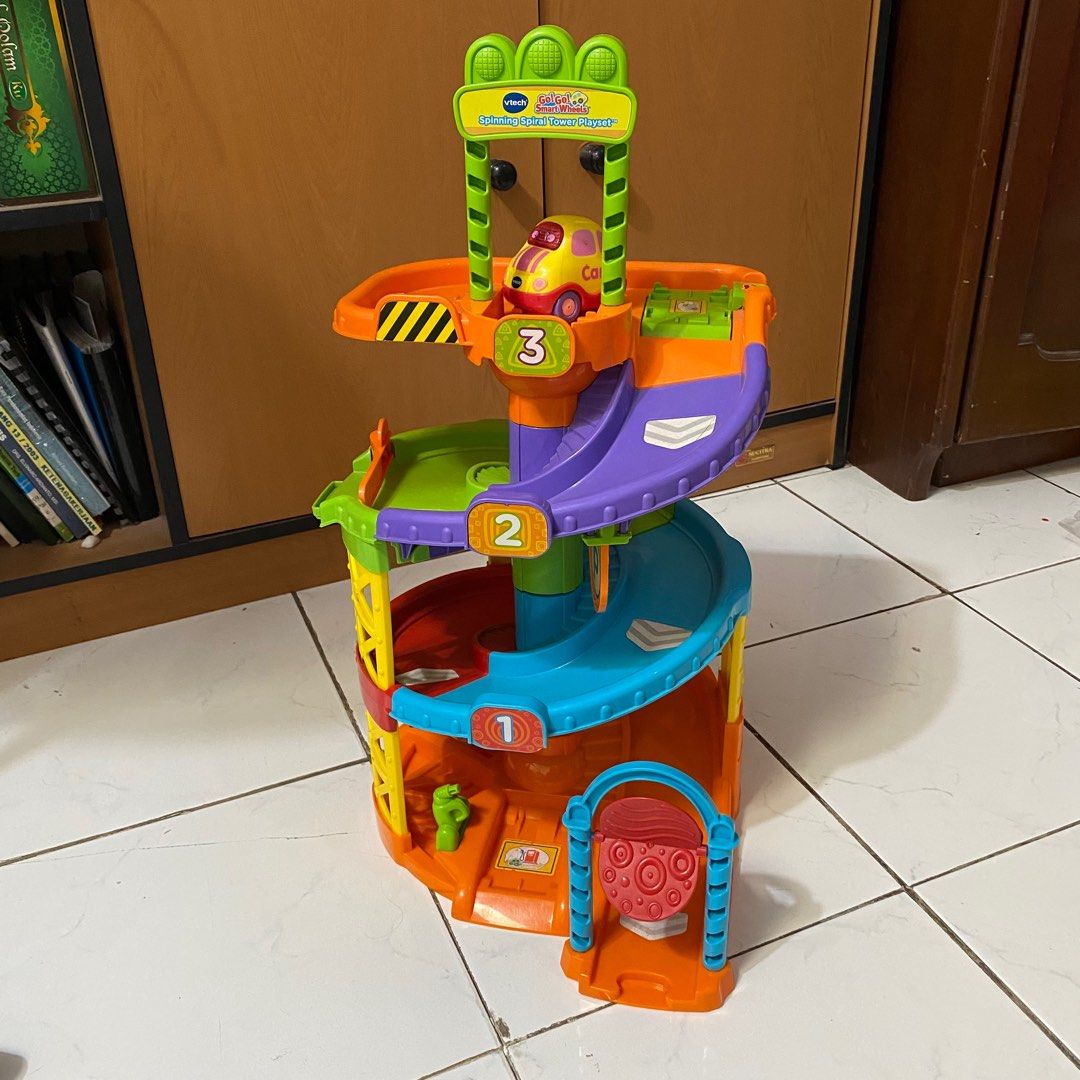 VTech Go! Go! Smart Wheels Spinning Spiral Tower Playset , Toys