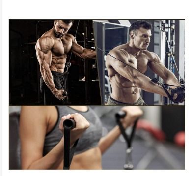 Tricep Training Rope Kit Pulley Cable Machine Cable Attachment System ...