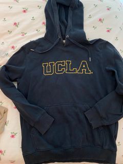 UCLA 19 H&M Hoodie L.O.G.G Navy Blue Hoodie Sweatshirt Womens Size  Small