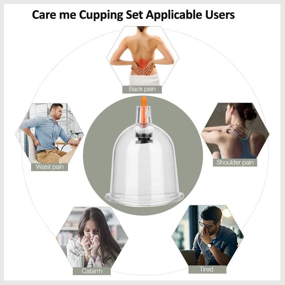 Uplife Chinese Cupping Therapy Set, 12 Vacuum Air Suction Cups with Pumping Handle, Anti