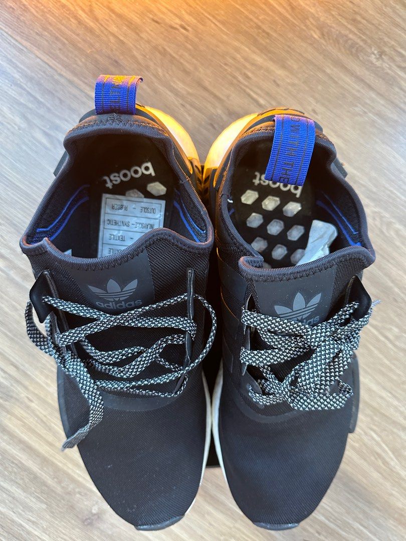 Adidas nmd black blue tab shop