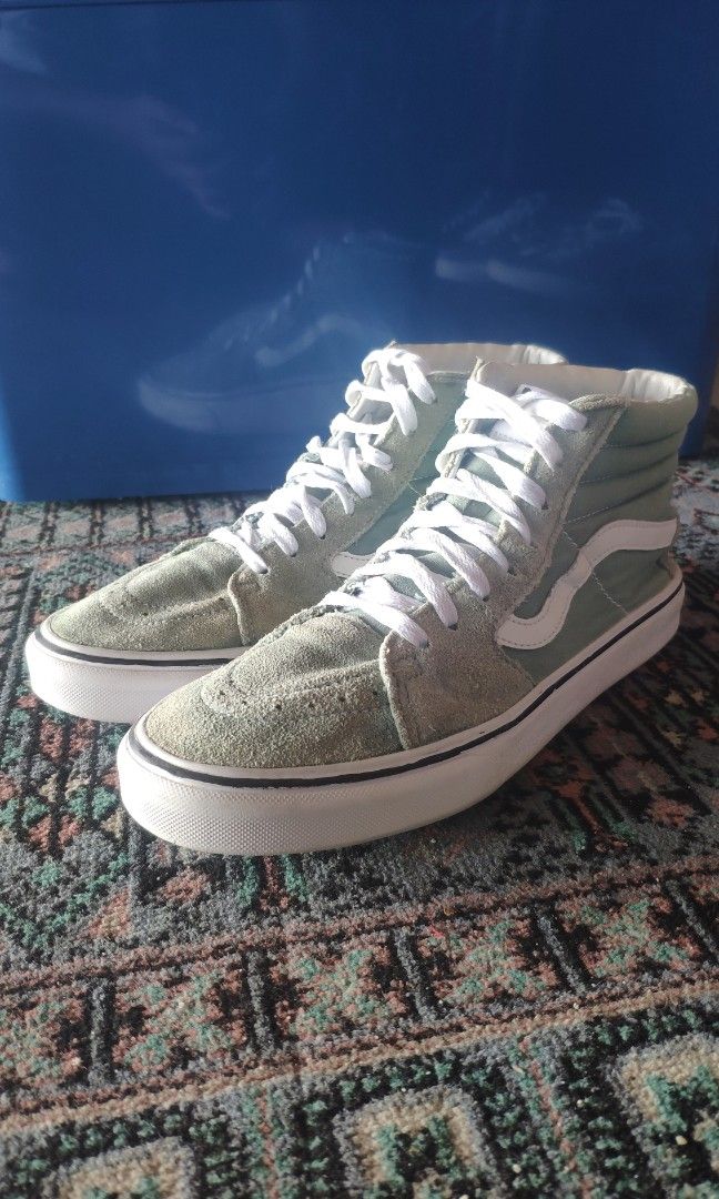 Mint green and gray vans shop