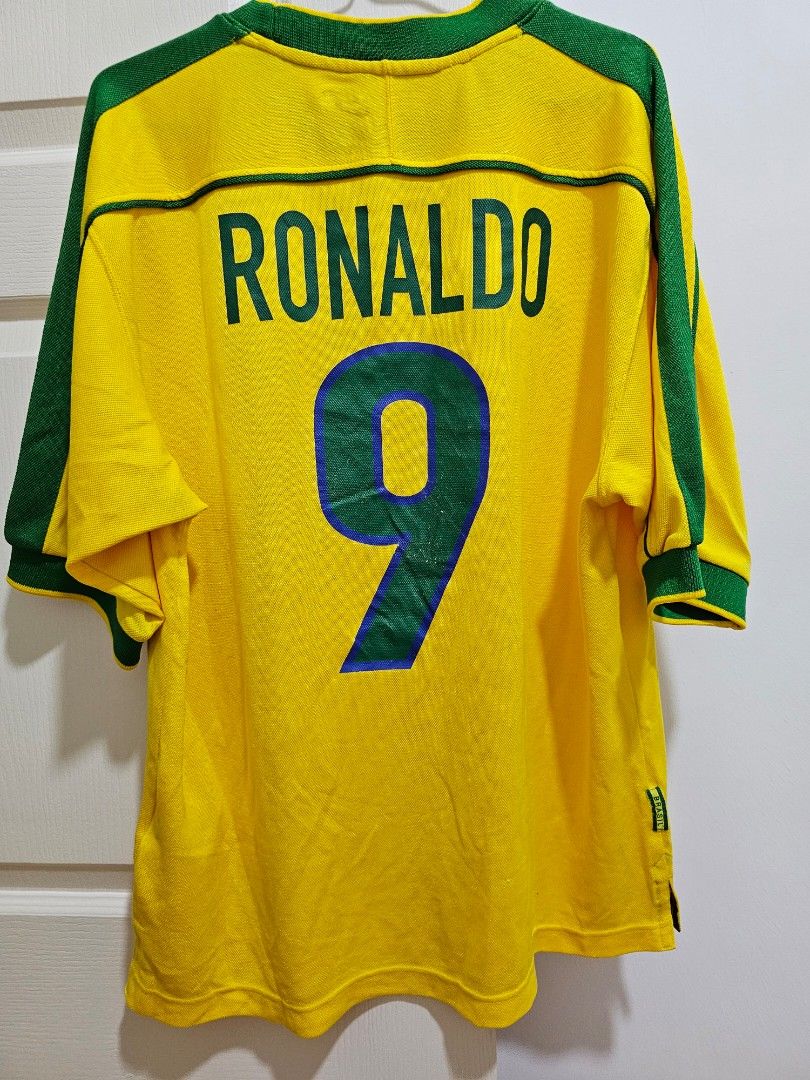 Vintage Brazil jersey- RONALDO, Men's Fashion, Activewear on Carousell