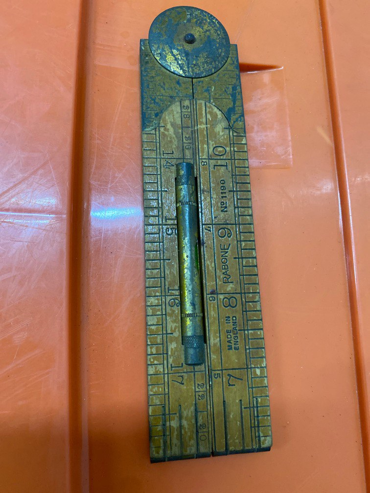 Vintage ruler with water level, Hobbies & Toys, Memorabilia ...