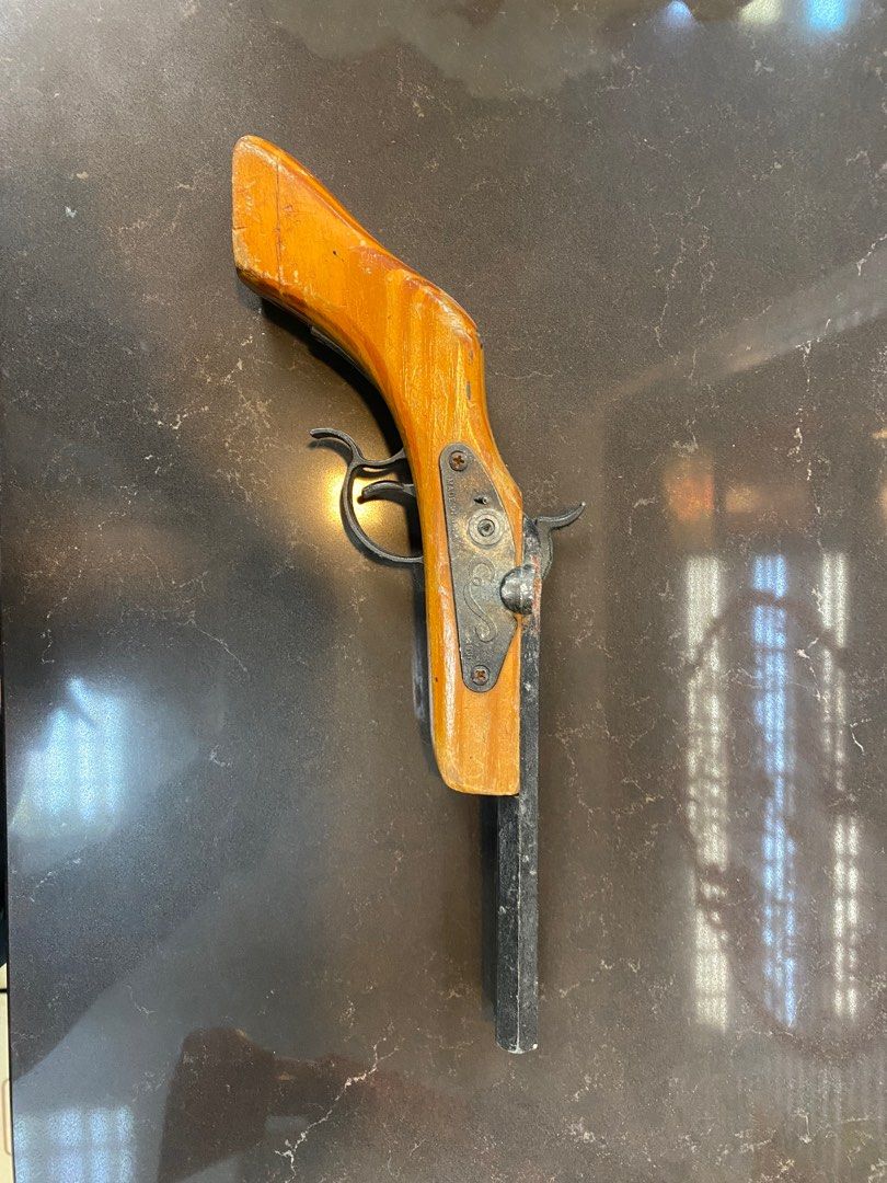 Wood and top metal toy guns