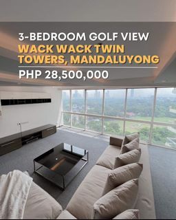 Wack Wack Twin Towers, Mandaluyong 

3 Bedrooms for SALE