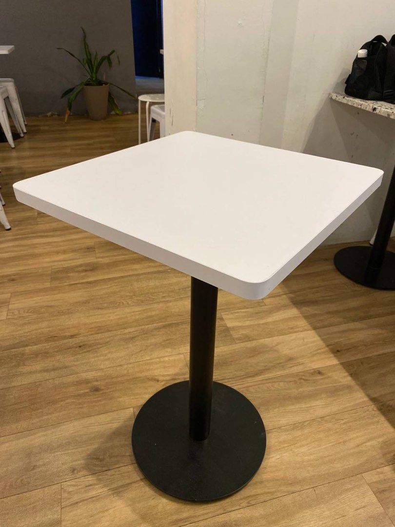 White Cafe Square Table, Furniture & Home Living, Furniture, Tables ...